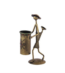 Premium Lady Pen Stand for Office Desk | Decorative Lady Figurine Pen Holder | Stylish Desk Organizer | Gift Item