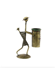 Premium Lady Pen Stand for Office Desk | Decorative Lady Figurine Pen Holder | Stylish Desk Organizer | Gift Item
