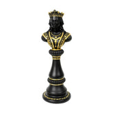 Chess Pieces Statue Sculpture – Retro Resin Figurine Decorative Showpiece | Luxury Tabletop Ornament for Home, Office Desk, Living Room & Wine Cabinet Decor