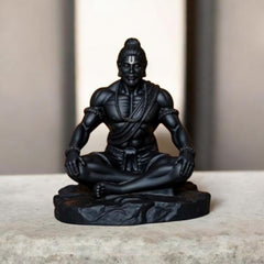 Meditating Hanuman Ji Car Dashboard Idol – 3.5 Inch Spiritual Hanuman Statue for Car, Home & Office Decor | Divine Protection & Positive Energy Showpiece