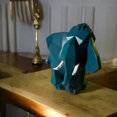 Elephant Figurine Set of 3 for Home Decor | Lucky Elephant Statue Showpiece | Polyresin Decorative Sculptures for Living Room, Office Desk & Entrance | Elegant Gift for Housewarming, Wedding & Festivals