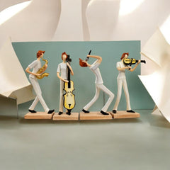 Musician Boy Decorative Showpiece Statue – Modern Resin Violinist Boy Figurine for Home Decor, Living Room, Office Desk, Study Table & Shelf Decoration