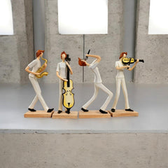 Musician Boy Decorative Showpiece Statue – Modern Resin Violinist Boy Figurine for Home Decor, Living Room, Office Desk, Study Table & Shelf Decoration