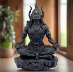 Divine Adiyogi Shiv Ji Statue – Spiritual Lord Shiva Meditation Idol for Home Decor, Temple, Office & Gifting