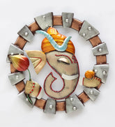 Premium Metal Ganesha Wall Hanging | Decorative Ganpati Wall Art for Living Room & Entrance