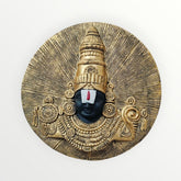 Tirupati Balaji Wall Hanging Resin Showpiece (17.5 Inch, Golden) | Lord Venkateswara Temple Wall Decor | Religious Home & Office Decoration | Vastu Spiritual Wall Art | Premium Resin Hanging Panel | Housewarming & Festival Gift