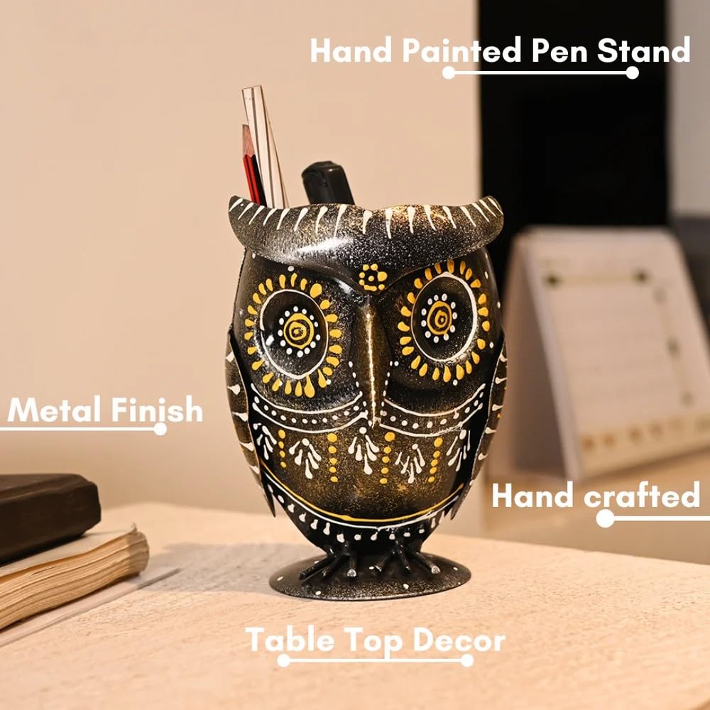Premium Owl Pen Stand – Desk Organizer for Home & Office