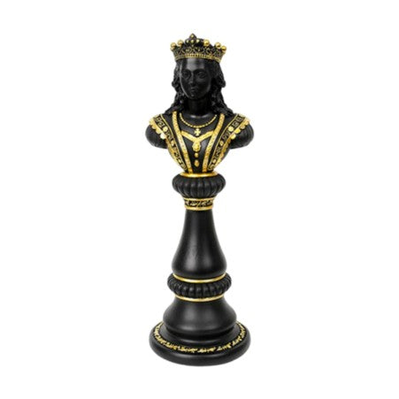Chess Pieces Statue Sculpture – Retro Resin Figurine Decorative Showpiece | Luxury Tabletop Ornament for Home, Office Desk, Living Room & Wine Cabinet Decor