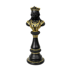 Chess Pieces Statue Sculpture – Retro Resin Figurine Decorative Showpiece | Luxury Tabletop Ornament for Home, Office Desk, Living Room & Wine Cabinet Decor