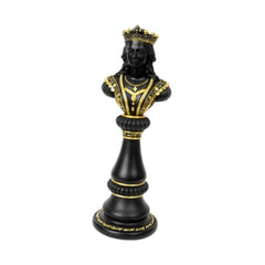 Chess Pieces Statue Sculpture – Retro Resin Figurine Decorative Showpiece | Luxury Tabletop Ornament for Home, Office Desk, Living Room & Wine Cabinet Decor