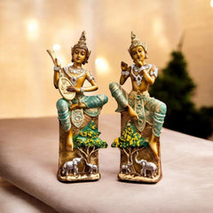 Harmony Grove Buddha – Musical Buddha with Elephant & Sacred Tree Showpiece