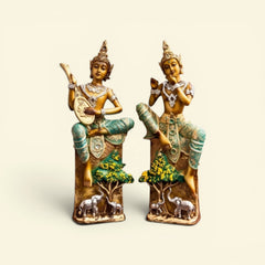 Harmony Grove Buddha – Musical Buddha with Elephant & Sacred Tree Showpiece