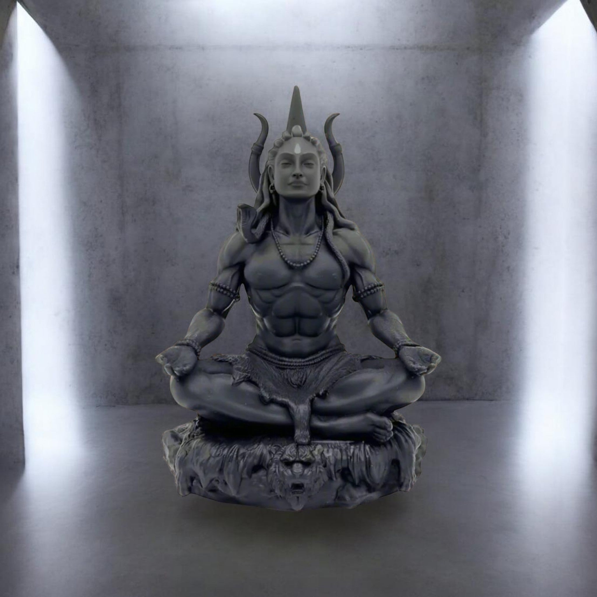 Divine Adiyogi Shiv Ji Statue – Spiritual Lord Shiva Meditation Idol for Home Decor, Temple, Office & Gifting