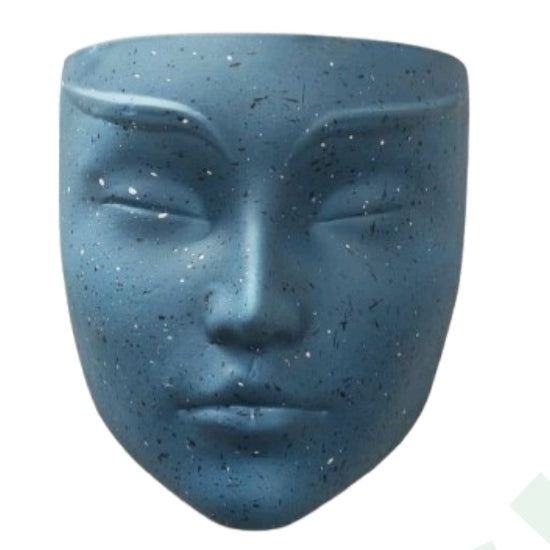 Unique Face Head Planter Pot – Modern Black Succulent & Indoor Plant Holder | Artistic Human Face Flower Pot for Home, Office & Garden Decor | Perfect Gift for Plant Lovers