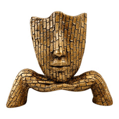 Abstract Face Sculpture Showpiece | Modern Resin Decorative Statue for Living Room, Office & Home Décor | Premium Tabletop Art