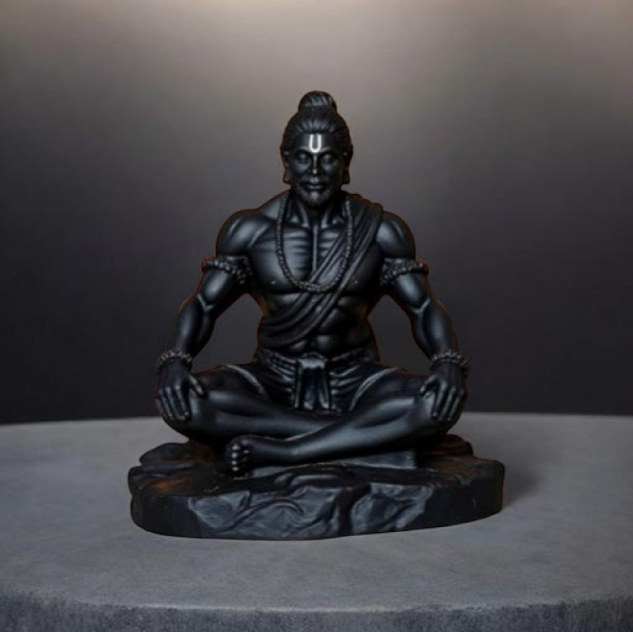 Meditating Hanuman Ji Car Dashboard Idol – 3.5 Inch Spiritual Hanuman Statue for Car, Home & Office Decor | Divine Protection & Positive Energy Showpiece