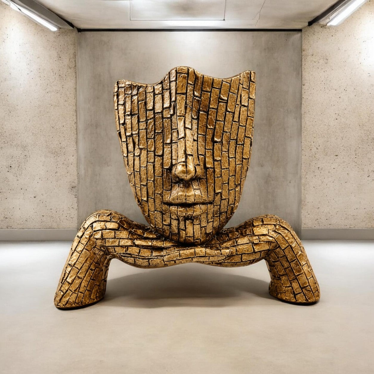 Abstract Face Sculpture Showpiece | Modern Resin Decorative Statue for Living Room, Office & Home Décor | Premium Tabletop Art