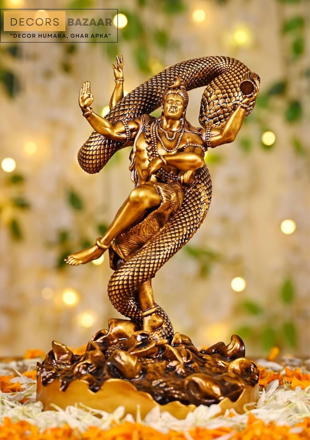 3D Printed ABS Material | Lord Shiva Idol | Dancing Shiva Murti | Lord Shiva Idol for Home Decor
